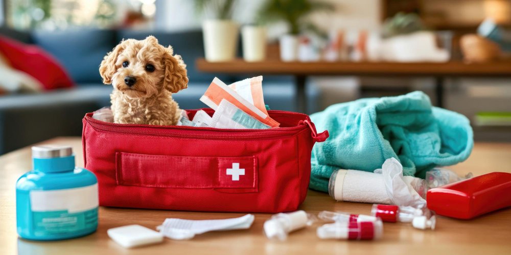 Kit de primeros auxilios para mascotas
